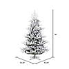 Vickerman 6.5' Flocked Hudson Fraser Fir Artificial Christmas Tree, Unlit Image 3