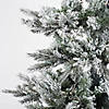 Vickerman 6.5' Flocked Kiana Artificial Christmas Tree, Dura-Lit&#174; LED Warm White Mini Lights Image 2