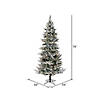 Vickerman 6.5' Flocked Kiana Artificial Christmas Tree, Dura-Lit&#174; LED Warm White Mini Lights Image 3