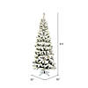 Vickerman 6.5' Flocked Pacific Christmas Tree - Unlit Image 2