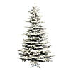 Vickerman 6.5' Flocked Sierra Fir Christmas Tree - Unlit Image 1