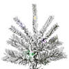 Vickerman 6.5&#39; Flocked Sierra Fir Christmas Tree with Multi-Colored LED Lights Image 1