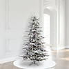 Vickerman 6.5&#39; Flocked Sierra Fir Christmas Tree with Multi-Colored LED Lights Image 3