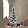 Vickerman 6.5' Flocked Sierra Fir Slim Christmas Tree - Unlit Image 3