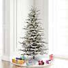 Vickerman 6.5' Flocked Sierra Fir Slim Christmas Tree with Warm White LED Lights Image 3