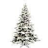 Vickerman 6.5' Flocked Utica Fir Christmas Tree - Unlit Image 1