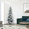 Vickerman 6.5' Flocked Utica Fir Slim Christmas Tree - Unlit Image 3