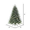 Vickerman 6.5' Imperial Blue Spruce Artificial Christmas Tree, Dura-Lit&#174; LED Warm White Mini Lights Image 4