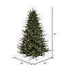 Vickerman 6.5' Itasca Fraser Artificial Christmas Tree, Warm White LED Dura-lit Lights Image 3