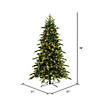 Vickerman 6.5' Kingston Fraser Fir Artificial Christmas Tree, Dura-Lit&#174; LED Warm White Mini Lights Image 3