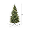 Vickerman 6.5' Mixed Country Pine Slim Artificial Christmas Tree, Warm White Dura-Lit&#174; LED Lights Image 3