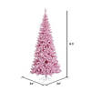 Vickerman 6.5' Pink Fir Slim Artificial Christmas Tree, Unlit Image 1