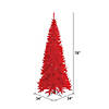 Vickerman 6.5' Red Fir Slim Artificial Christmas Tree, Unlit Image 2