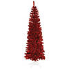 Vickerman 6.5' Red Pencil Christmas Tree with Red LED Lights Image 1