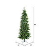 Vickerman 6.5' Salem Pencil Pine Christmas Tree with Multi-Colored LED Lights Image 2
