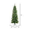 Vickerman 6.5' Salem Pencil Pine Christmas Tree with Warm White LED Lights Image 2