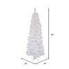 Vickerman 6.5' White Salem Pencil Pine Artificial Christmas Tree, Multi-colored Dura-lit Incandescent Lights Image 3