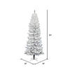Vickerman 6.5' White Salem Pencil Pine Christmas Tree - Unlit Image 2