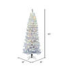 Vickerman 6.5' White Salem Pencil Pine Christmas Tree with Multi-Colored LED Lights Image 2