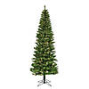 Vickerman 6.5' x 32" Creswell Pine Artificial Pencil Christmas Tree, Warm White Dura-Lit&#174; LED Lights Image 1