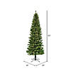 Vickerman 6.5' x 32" Creswell Pine Artificial Pencil Christmas Tree, Warm White Dura-Lit&#174; LED Lights Image 2