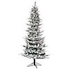 Vickerman 6.5' x 39" Flocked Kiana Christmas Artificial Tree, Unlit Image 1