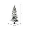 Vickerman 6.5' x 39" Flocked Kiana Christmas Artificial Tree, Unlit Image 2