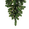 Vickerman 6' American Upside Down Artificial Half Christmas Tree, Warm White Dura-Lit&#174; LED Lights Image 1