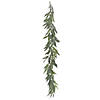 Vickerman 6' Artificial Green Muddy White Willow Garland Image 1