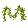 Vickerman 6' Artificial Green Willow Garland with White Berries Image 1