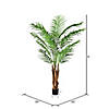Vickerman 6' Artificial Potted Giant Areca Palm Tree Image 2