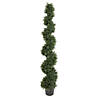 Vickerman 6' Artificial Potted Green Cedar Spiral Tree Image 1