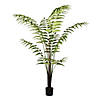 Vickerman 6' Artificial Potted Leather Fern Image 1