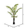 Vickerman 6' Artificial Potted Leather Fern Image 2