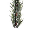 Vickerman 6' Artificial Snow Cedar Hanging Garland with Pinecones. Image 1