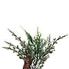 Vickerman 6' Artificial Snow Cedar Hanging Garland with Pinecones. Image 3
