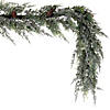 Vickerman 6' Artificial Snow Cedar Hanging Garland with Pinecones. Image 4