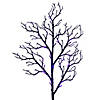 Vickerman 6' Black Twig Tree 96 Purple/Orange Lights. Image 2