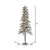 Vickerman 6' Flocked Alpine Christmas Tree with Warm White LED Lights Image 1