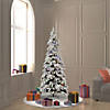 Vickerman 6' Flocked Kodiak Spruce Christmas Tree with Multi-Colored LED Lights Image 2