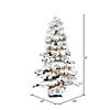 Vickerman 6' Flocked Spruce Christmas Tree with Clear Lights Image 4