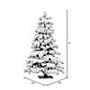Vickerman 6' Flocked Spruce Christmas Tree Image 2