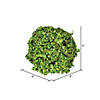 Vickerman 6" Green Mini Leaf Ball - 2/pk Image 1