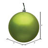 Vickerman 6" Lime Candy Ball Ornament, 4 per Bag Image 1