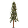Vickerman 6' Natural Alpine Christmas Tree with Multi-Colored Lights Image 1