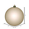 Vickerman 6" Oat Shiny Ball Ornament, 4 per Bag Image 1
