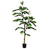 Vickerman 6' Potted Artificial Green Nandina Tree Image 1