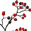 Vickerman 6' Red-Burgundy MiPropered Berry Artificial Christmas Garland, Unlit Image 1