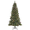 Vickerman 6' Snow Tipped Pine and Berry Christmas Tree with Clear Lights Image 1