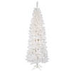 Vickerman 6' Sparkle White Spruce Pencil Christmas Tree with Clear Lights Image 1
